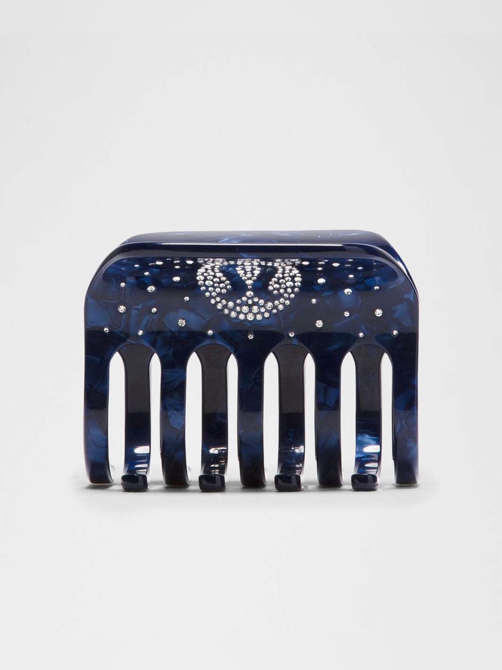 New Lululemon Rhinestoned Navy Tortoiseshell Criss Cross Claw Clip